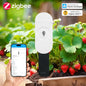 ZigBee Soil Moisture Sensor Temperature Humidity Meter Automation Irrigation Detector Work with Home Assistant Zigbee2mqtt