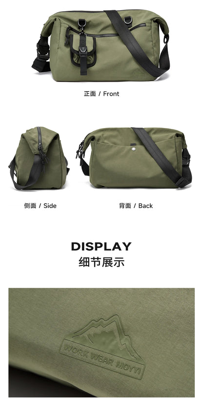MOYYI INS Korean Style Men Messenger Bags Women Travel Casual Large Hobo Bag Waterproof Nylon Laptop Crossbody Shoulder Bag