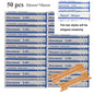 50PCS Breath Nasal Strips Right Aid Stop Snoring Nose Patch Good Sleeping Patch Product Easier Breath Random Pattern