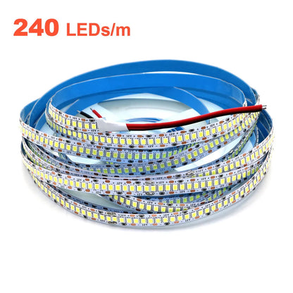12V 24V LED Strip 2835 120LEDs/m Home Lamp Strip Pink Red Ice Blue Green Golden Yellow Orange Flexible Waterproof Soft Lamp Bar