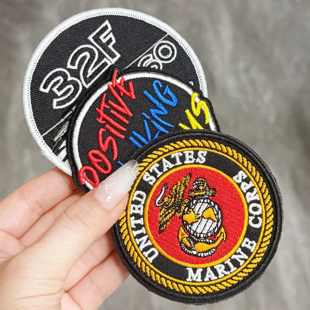 Custom Embroidered Patches For Clothes Personalized Iron On Patch Embroidery Name Logo For Team Brand Company Uniform Decor DIY