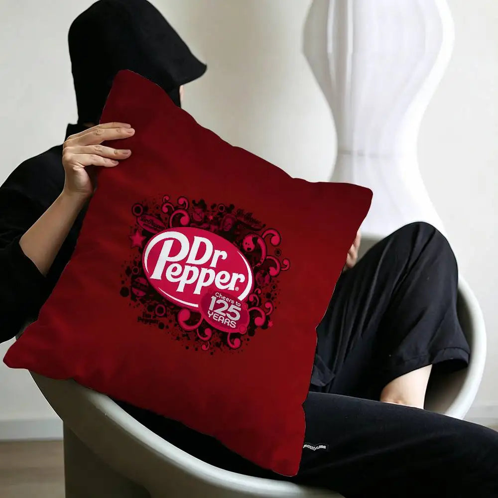 classic beverage brand Dr Pepper Pillow Anime Pillow Sofa Bed Head Pillow Cover Cushion Cover 45x45 cm Fashion