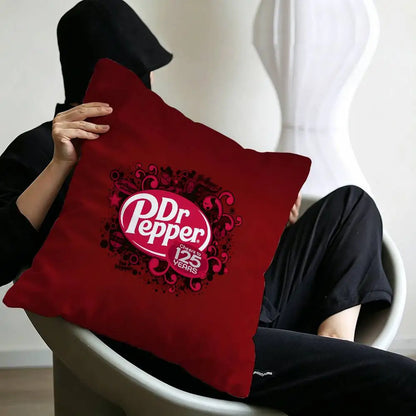 classic beverage brand Dr Pepper Pillow Anime Pillow Sofa Bed Head Pillow Cover Cushion Cover 45x45 cm Fashion