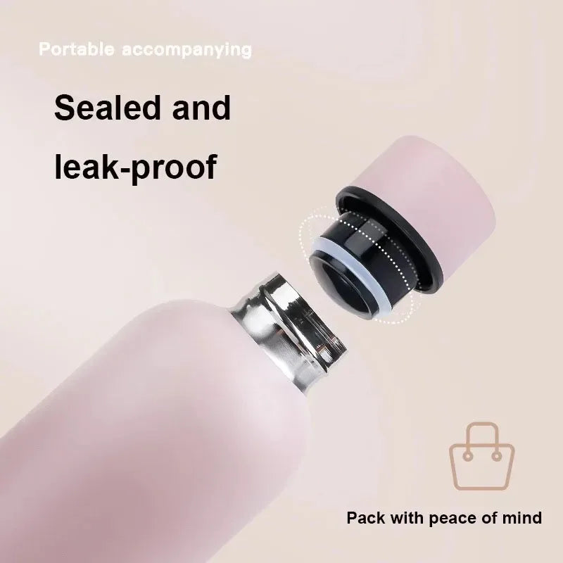 350-750ML Stainless Steel Thermos Cup Portable Small Mouth Water Cup Travel Outdoor Sports Water Bottle Vacuum Flask Gym Kettle