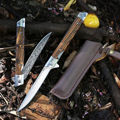 Multi-functional folding knife, convenient small knife for outdoor camping, high-hardness fruit knife