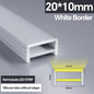 1M-10M LED Neon Rope Tube Soft Silicone Diffuser Channel Black/White Flexible Ribbon Strip Light for Recessed Channel