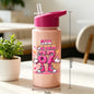 1 Piece 500ml (17 fl oz) 67 Printed Straw Cup, Summer Water Bottle, BPA Free, Portable Sports Outdoor Cup, Perfect Holiday Gift