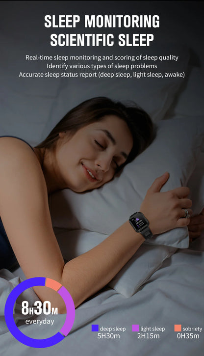 LIGE 2026 Zewnętrzny Smartwatch Męski 2.01" Ekran IP68 Wodoodporne Zegarki Wytrzymały Wojskowy Bluetooth Połączenia Smartwatch dla Androida i iOS