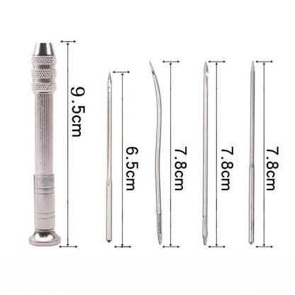 Leather Sewing Awl Set Replaceable Multifunctional Shoes Repair Tool Kit Punch Stitching Needles DIY Sewing Leathercraft