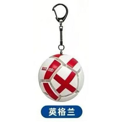 Soccer Keychain Fidget Toy Stress Relief Pendant for Fan Portable Decompression Ball with Gift Box Multi-National Team Souvenir