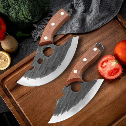 2024new Outdoor Pick Bones Dedicated Knife Hand-Forged Meat Cutting Knife Slaughter Professional Meat Selling Knife
