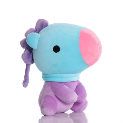 B-T-21 Plush Doll Keychain Koay Shooky Mang Cooky Cute Stuffed Pendant Backpack Ornament Gift for Fans Bag Decor