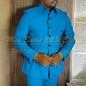 Safari Men's Suits For Business Elegant Single Breasted Blazer Lining 2 Piece Jacket Pants Outfits Regular Length Blazer