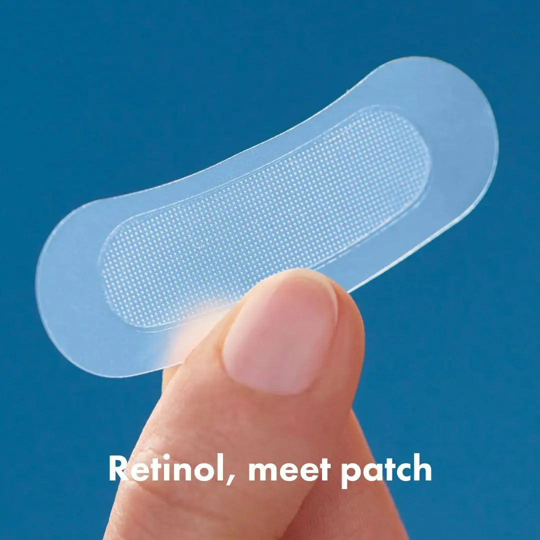 Retinol Microneedle Eye Patches with Hyaluronic Acid & Firming Peptides,for Forehead, Eye Area, Crow's Feet & Smile Lines,1Pair.