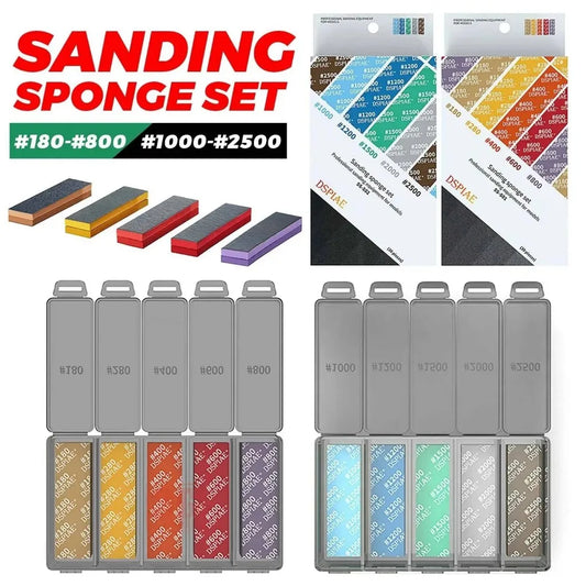 DSPIAE SS-S01 SS-S02 Model Sponge Sandpaper Combo Set for Gundam  Model Making Tool Grinding Polishing Sanding Paper DIY Craft