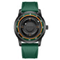 FOXBOX Watch Planet Design Fashion Floating Magnetic Pointer Free Ball Bearing Creative Simple Waterproof Quartz Watch for Men
