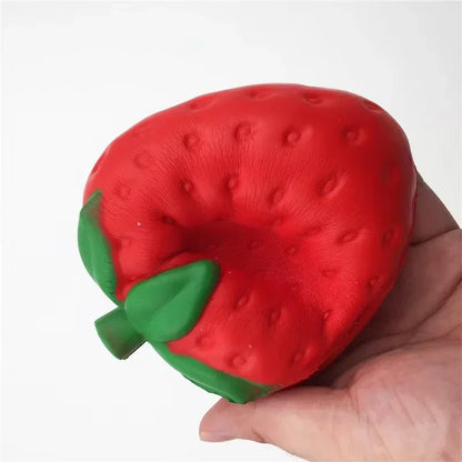 Passion Fruit Vaseline Filling Squeeze Ball, Yellow TPR Squishy Fidget Toy with Black Seeds, Crinkling Sound Ice‑Slush Texture