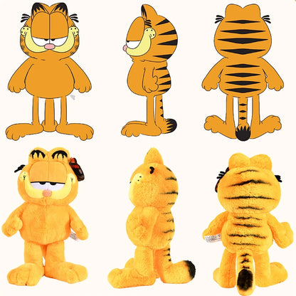 Original GARFIELD FAMILY Kawaii Soft Plush Toys Cute Cartoon Garfield Cat Odie Stuffed Animals Peluche Dolls Birthdays Gifts Kid