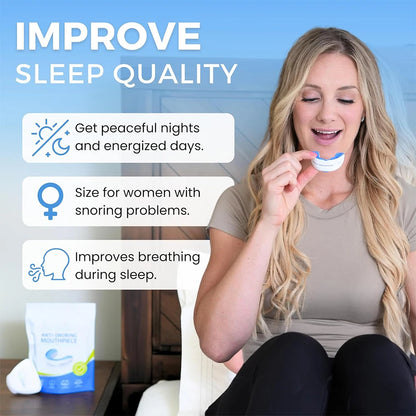 Adjustable Anti-Snoring Mouthpiece Nighttime Teeth Guard Sleeping Mouthguard for Bruxism Stop Snoring Device