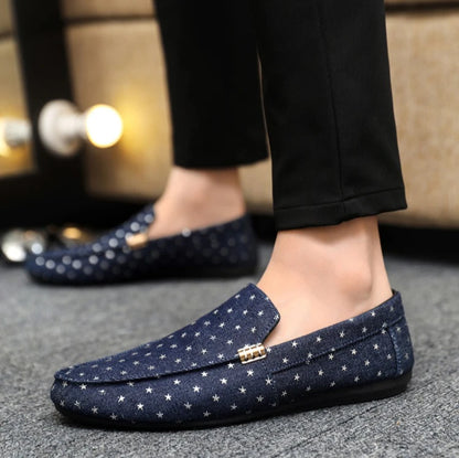 Spring summer fashion casual driving shoes one foot lazy shoes men's single shoes