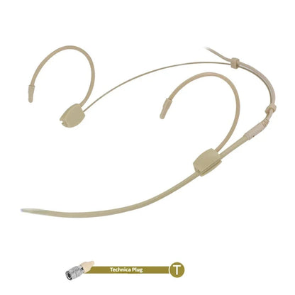 Double Earhook Mic Omnidirectional Headset Microphone For Sennheiser Shure AKG MiPro Audio Technica 4Pin 3Pin TA4F 3.5mm Lock