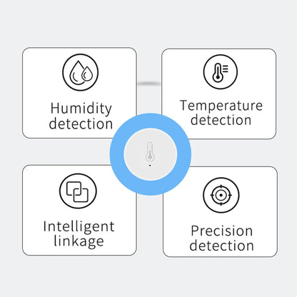 Tuya Zigbee Smart Temperature Humidity Sensor Indoor Hygrometer Controller Monitoring Work with Smart Speaker Alexa Google Home