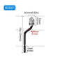 NB1000 BC1651 Countersink Inner Hole Chamfer Repair Reamer Tool Burr Remover Hand Reamer for Metal Aluminum Copper Wood Plastic