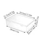 Plastic Storage Box For Office Large Capacity Transparent Paper Storage Case Desktop Storage Organization Document Box