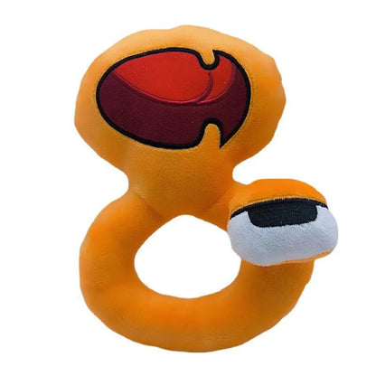 10Pcs 0-9 Number Lore Plush Toy Character Doll Kawaii Stuffed Animal Alphabet Lore Plushie Toys for Children Educational Gifts
