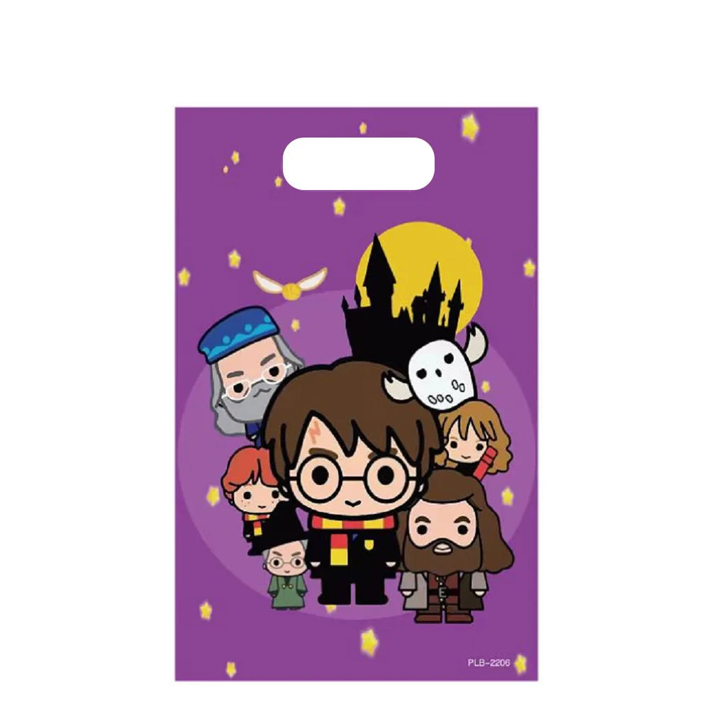 Harry Potter Theme Party Favors Gifts Bag Slap Bracelets 50pcs Stickers Keychains Birthday Souvenir Supplies Classroom Rewards