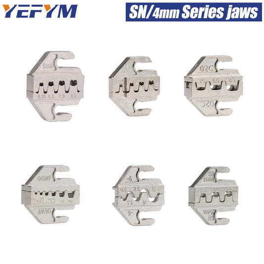 1 pcs Jaw (Width 4mm/SN Pliers) Powder Alloy For TAB 2.8 4.8 6.3 XH2.54 Plug Insulation Tube Terminal Tools Crimping Pliers