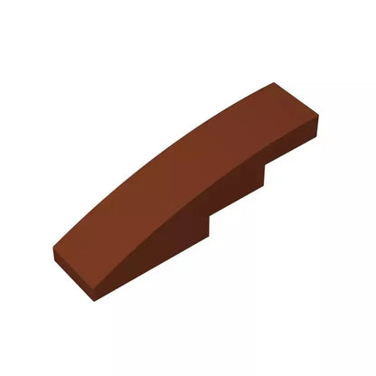 100pcs MOC Brick Part 61678 11153 Slope Curved 4 x 1 Compatible Building Block Particle DIY Assmble Kid Brain Toy Birthday Gift