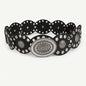 1pc Vintage Style Women'S Faux PU Belt with Oval Rivet Buckle Waistband Vintage Personalized Belts