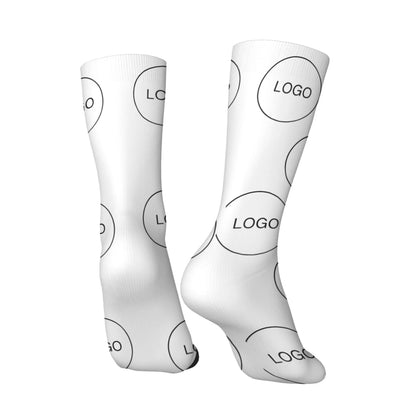 Soft Socks Customized with Personalized Logo Pattern Print Mid-Calf Socks Warm Comfortable Ideal Gifts for Company School Memory
