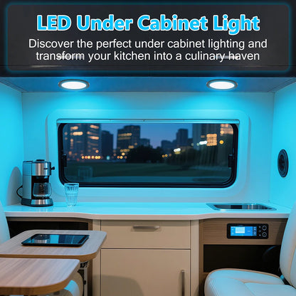 24Key Remote RGB Under Cabinet Light 5V USB Switch 1 2 4 6 Lights Kit Slim Lamp for Kitchen Display Case Home Bar Desk Accent