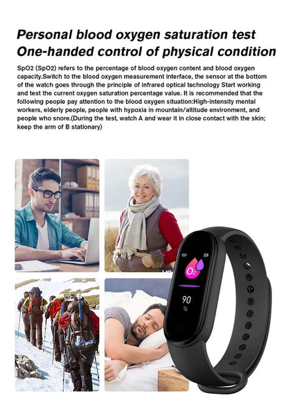 Lenovo Waterproof Smart Watch MenWomen Fitness Smart Bracelet Sports Band Heart Rate Blood Pressure Monitor Multi-function Watch
