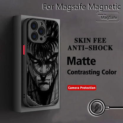 Hot Anime B-BerserkS Cool Phone Case for iPhone 17 16 15 14 13 12 11 Pro Max Mini XR XS X 7 8 Plus Matte Magnetic Back Cover