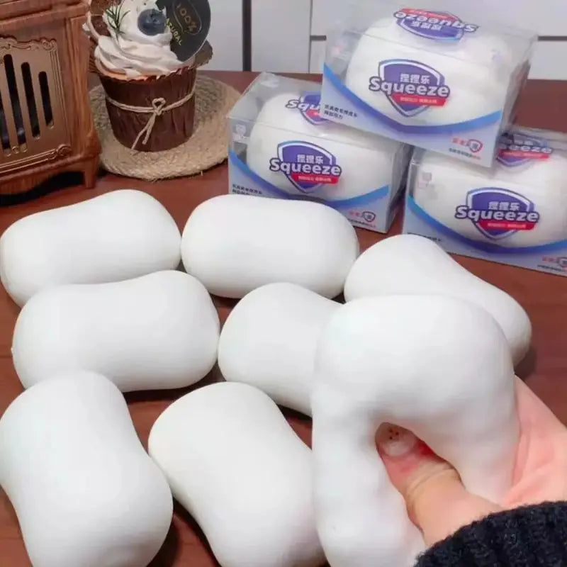 HOT#ASMR  Soap Ball Squishy Stress Ball Filled Soft Squeeze Fidget Toy Anti-Stress Anxiety Relief Hand Decompression Toy