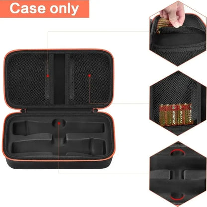 Shockproof Wireless Microphone Case Adjustable Drop Proof Microphone Storage Bag Handheld Microphone Carrying Case Business Trip
