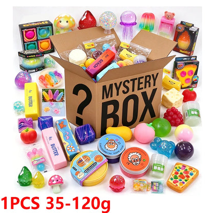 100+ Mystery Fidget Toy Blind Box ,Simulated Food,Antistress Foot Squishy Toy, Squeeze Toy, Mochi Squishy, Stress Reliever Toys