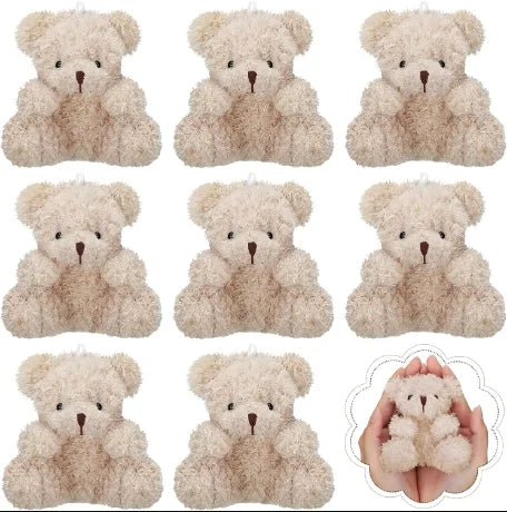 12-48Pcs Mini Plush Bears 4 Inch Small Bear Stuffed Animal Toys Tiny Fuzzy Bear Soft Bear Stuffed Doll for Birthday Party Favors