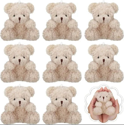 12-48Pcs Mini Plush Bears 4 Inch Small Bear Stuffed Animal Toys Tiny Fuzzy Bear Soft Bear Stuffed Doll for Birthday Party Favors
