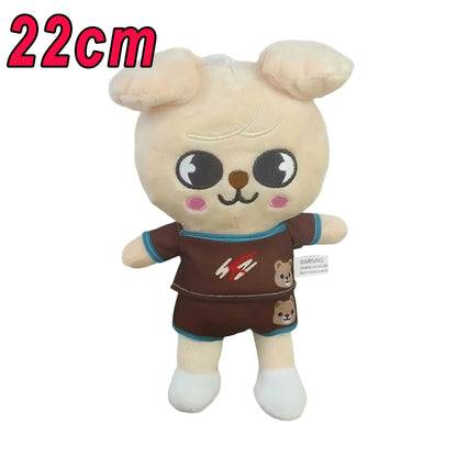 8pcs Skzoo Plush 25cm Kpop Cartoon Stuffed Animal Plushies Stray Kids Plush Doll Toys Kawaii JYP Adults KZ Fans Keychain  Gift