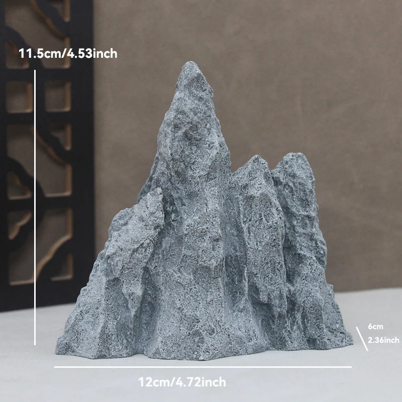 Sandstone Stone Miniature Mountain Fairy Garden Bonsai Rockery Lanscaping Ornaments Aquarium Decoration Accessories Home Decor