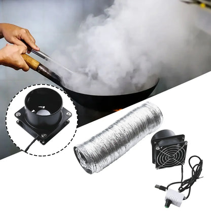 USB Adjustable Speed Solder Smoke Absorber ESD Fume Extractor Fan Pipe Duct Exhuast Fan With Pipe Tub Ventilation Fan