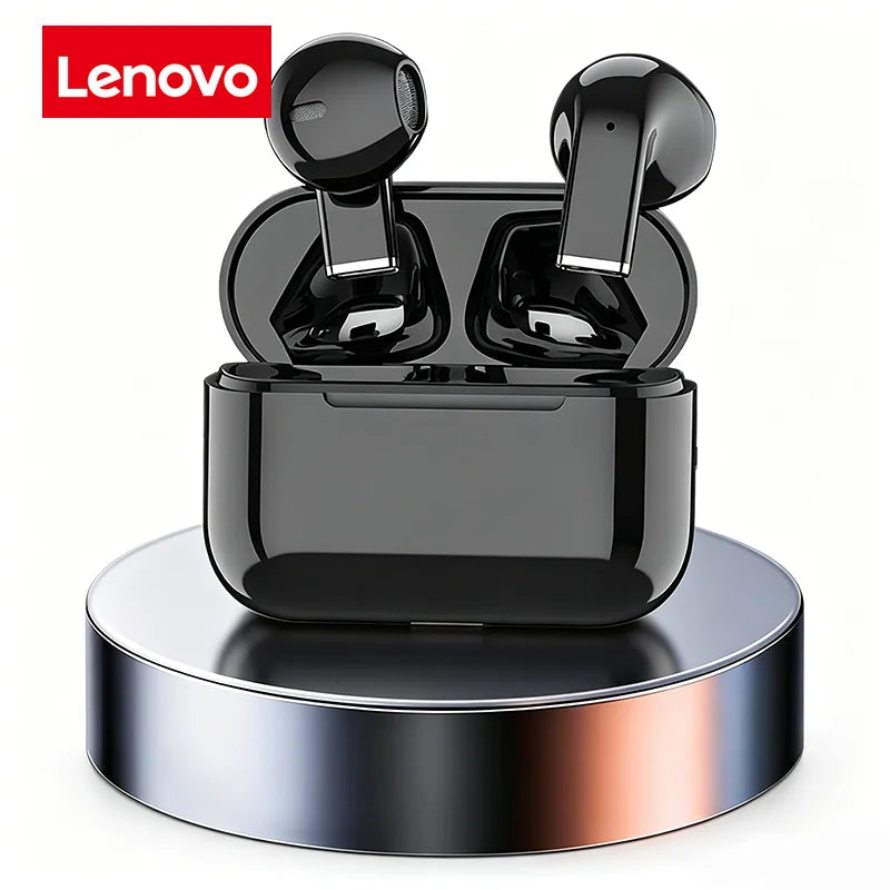 Lenovo In-Ear Wireless Bluetooth Headphone Long Battery Life Noise-Canceling Sport Headphone Compatible with iPhone and Xiaomi