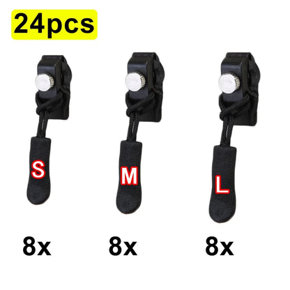 Universal Zipper Repair Kit Quick Instant Detachable Zipper Head Replacement Zipper Slider Pull for Jacket Bags Coat Free Sewing