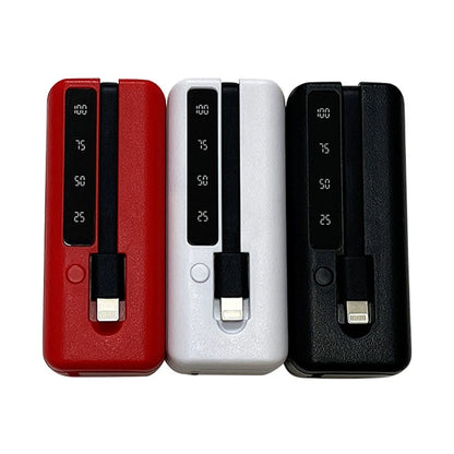1*18650/18700/20700/21700 Battery Charger Type-C USB Ports Power Bank Case DIY Shell Kit Cell Phones Powerbank Box with Cable