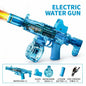 Electric Water Gun Simulation Shooting Water Gun with Recoil Flash Function Summer Outdoor Beach Game Toys Children Adults Gifts