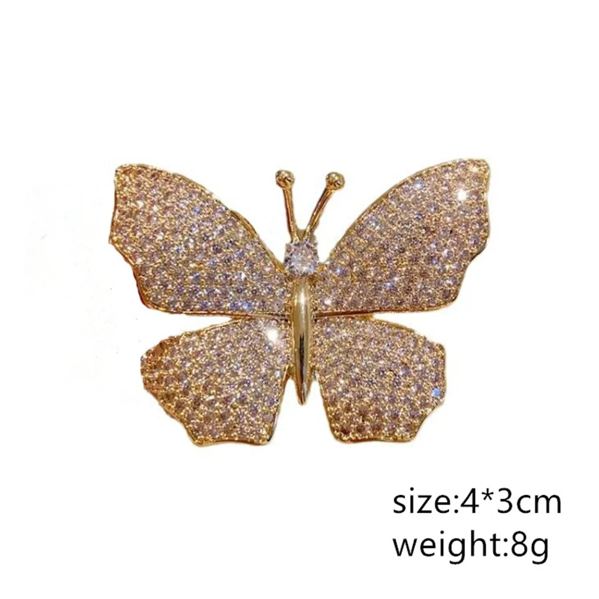 1Pc Fashion Butterfly Brooch Romantic Trendy Women's Jewelry Accessories Skirt Suit Coat Pin Party Birthday Luxury Style Gift
